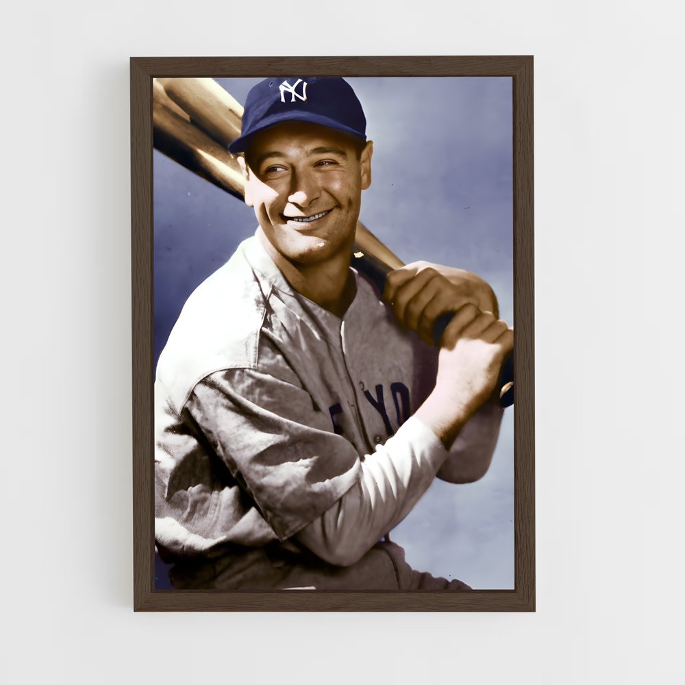 Poster Le Frappeur Sourire – affiche Baseball (vue 5)